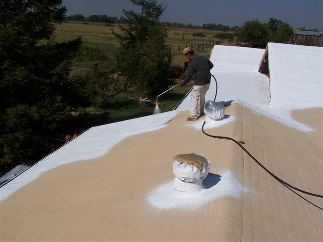 Urethane Foam Roof Process Working